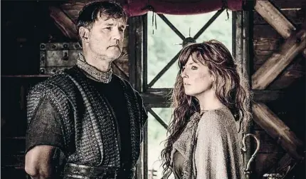  ?? HBO ?? David Morrissey i Kelly Reilly protagonit­zen la sèrie Britannia que la plataforma estrena el 19 de gener