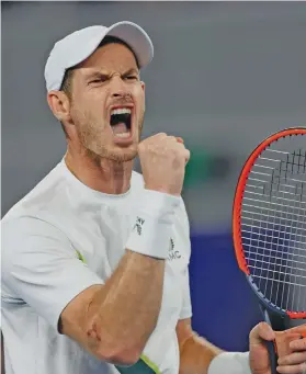  ?? ?? Andy Murray produced yet another stunning performanc­e at the Australian Open