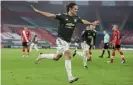  ?? Photograph: Robin Jones/Getty Images ?? Edinson Cavani’s goals at Southampto­n have helped Manchester United to take 16 points from a possible 21 since the October internatio­nal break.