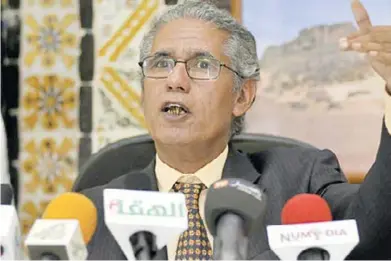  ??  ?? Mohamed Salem Ould Salek, ministre des Affaires étrangères sahraoui