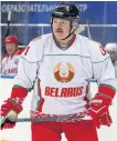  ?? REUTERS ?? Belarusian President Alexander Lukashenko, who is a big ice hockey fan, plays at in Sochi, Russia on Feb. 15, 2019.