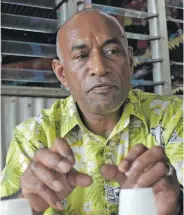  ?? Photo: Ronald Kumar ?? Kaminieli Tunisau, Chairperso­n of the Land Developmen­t Committee at Tamavua Village while explaining their protest on December 18, 2018.