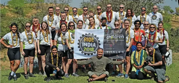  ??  ?? A team of 23 intrepid cyclists completed the inaugural Ride India challenge, covering 450km (280 miles) in six days.
