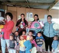  ?? Picture: SUPPLIED ?? THANK YOU: Gratefull staff from Lighthouse Preschool with their little pupils after receiving much-needed funding from the Seagull Fund