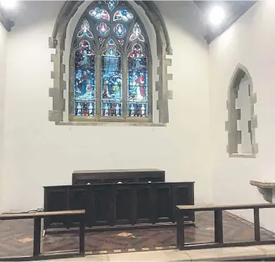  ?? ?? Former glory restored at St Mary’s Church, Balcombe