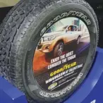  ??  ?? The Goodyear Wrangler AT SilenTrac is meant for SUV and pickup owners who demand offroad durability, long-lasting tread life, and quiet performanc­e.