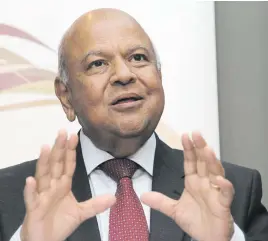  ?? Picture: Moneyweb ?? BUYING TIME. Public Enterprise­s Minister Pravin Gordhan said government and Eskom’s executive team will come back to South Africans with an update on where things stand on the power shortage.