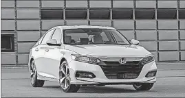  ?? [HONDA] ?? The redesigned 2018 Accord became available in October, contributi­ng to a 4.7 percent increase in sales of the model.