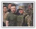  ?? ?? Zelensky on the frontline.