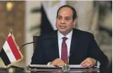  ??  ?? Abdel Fattah El Sisi is expected to win Egypt’s presidenti­al elections AP