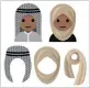  ?? PICTURE: APHELANDRA MESSER ?? Designs for the proposed hijab emoji.