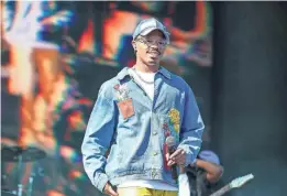  ?? TAYA GRAY/THE DESERT SUN ?? YG Marley performs on the Coachella Stage during the Coachella Music and Arts Festival in Indio on Sunday.