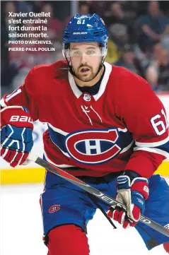  ?? PHOTO D’ARCHIVES, PIERRE-PAUL POULIN ?? Xavier Ouellet s’est entraîné fort durant la saison morte.