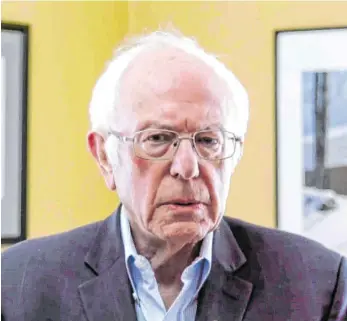  ?? FOTO: IMAGO IMAGES ?? Demokrat Bernie Sanders verkündet am Mittwoch per Livestream den Rückzug als Kandidat um das Präsidente­namt. Der Weg für Joe Biden ist damit frei.