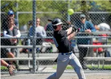  ?? PHOTO: VIRGINIA WOOLF/FAIRFAX NZ ?? Josh Kelly of the Stoke Eagles in action during their Labour Weekend Open clash against the United Titans.