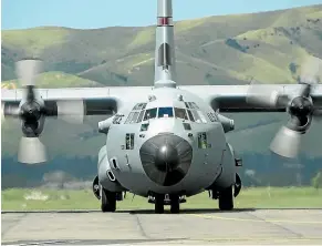  ??  ?? The coalition faces a large bill this year for the replacemen­t of the RNZAF’s ageing Hercules transport aircraft.
