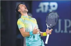  ?? Kamran Jebreili Associated Press ?? NOVAK DJOKOVIC’S request to enter the U.S. was rejected, and the world’s No. 1 player won’t compete in the upcoming BNP Paribas Open.