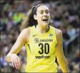  ?? Abbie Parr / Getty Images ?? All signs pertaining to Breanna Stewart’s recovery from an Achilles injury have been positive and the early reports are glowing.