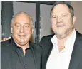  ??  ?? Green with film mogul Harvey Weinstein