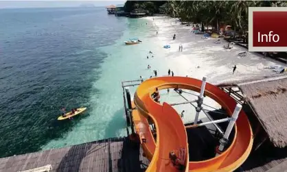  ??  ?? adalah nilai tambah Rawa Island Resort. Bilik dan chalet tidak dilengkapi televisyen untuk suasana privasi.