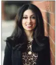  ?? Contribute­d photo ?? Zeenie Malik, with Integrated Refugee & Immigrant Services of New Haven