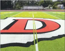  ?? Christian Abraham / Hearst Connecticu­t Media ?? A view of the football field at Derby High School.