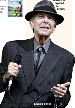  ??  ?? Leonard Cohen