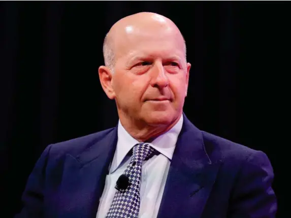  ?? (Getty) ?? David Solomon described working from home as an ‘aberration’ for the bank