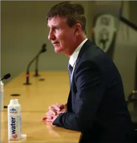  ?? Picture: Getty ?? Republic of Ireland manager Stephen Kenny says he’s been impressed by opponents Slovakia recently.