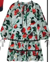  ??  ?? Tiered dress, £150, Alice + Olivia at net-a-porter.com