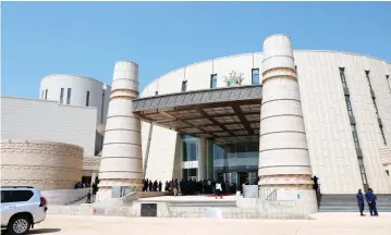  ?? ?? The New Parliament Building encompasse­s a Chamber House, containing the 350-seat National Assembly and 100seat Senate, with enough space to accommodat­e 50 more seats in either house