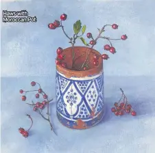  ??  ?? Haws with Moroccan Pot