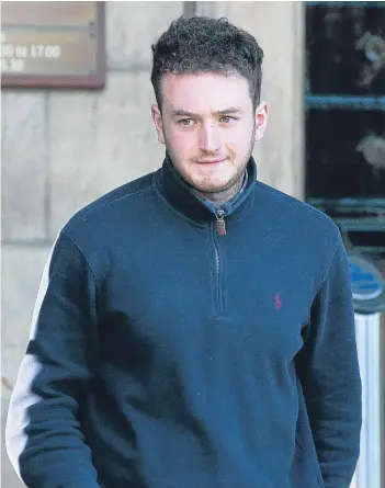  ??  ?? Callum Torbet, 22, admitted the offence at Perth Sheriff Court.