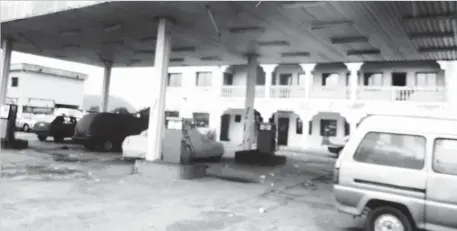  ??  ?? The abandoned filling station at Kubwa, Abuja where armed men allegedly killed some people at the weekend. Photos: Adam Umar