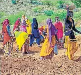  ??  ?? Allocation­s for MGNREGS, food subsidy and other schemes have been reduced sharply.