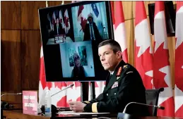  ?? CP FILE PHOTO ?? Maj.-Gen. Dany Fortin, vice-president of logistics and operations at the Public Health Agency of Canada, speaks in Ottawa Jan. 15.