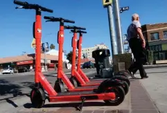  ?? (Getty) ?? E-scooters’ growth in popularity can be seen as part of a growing interest in micromobil­ity