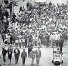  ??  ?? People leave Garfield Park for the Poor People's Campaign march in 1968. This photo was published in the May 31, 1968, Milwaukee Sentinel.