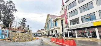  ?? PTI ?? Nagaland’s Mon district wears a deserted look during a bandh called by some state organisati­ons, on Tuesday.