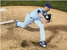  ?? FRANK FRANKLIN II/ASSOCIATED PRESS ?? New York Mets pitcher Jacob deGrom delivers a pitch during the fourth inning of a game against the Boston Red Sox in April. DeGrom is set to return to action Sunday after his Friday start was scratched.