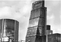  ?? BLOOMBERG ?? The Leadenhall building, also known as the Cheesegrat­er