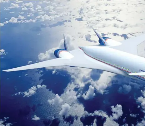  ??  ?? Intrigue for supersonic passenger jets has been around for years. In 2001, Boeing unveiled a concept called the Sonic Cruiser, above, but the idea was shelved.