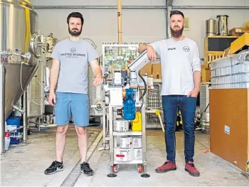  ?? ?? BREWING UP SUCCESS: Wasted Degrees founders Jack and Conall Low.