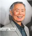  ??  ?? George Takei.