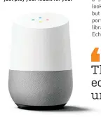  ??  ?? The Google Home smart speaker can do far more than just play your music for you.