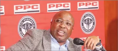  ??  ?? PPC Zimbabwe managing director Kelibone Masiyane