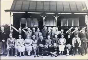  ??  ?? An early photo from the Sutton Bonington Bowls Club archives.