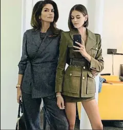  ?? KAIAGERBER/INSTAGRAM ?? Cindy Crawford i Kaia Gerber, mare i filla