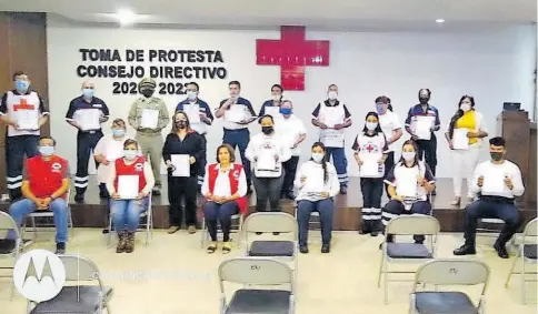  ?? FOTOS/CORTESÍA CRUZ ROJA ?? La ceremonia se realizó a puerta cerrada.