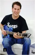  ??  ?? 4. Having created Pigtronix effects, not to mention the range of Supro amps and effects, and now Supro guitars, guitar-playing owner Dave Koltai is like a kid in his own sweetshop!